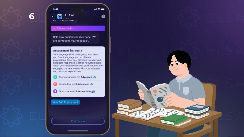 Cách sử dụng ELSA AI để học giao tiếp - bước 6