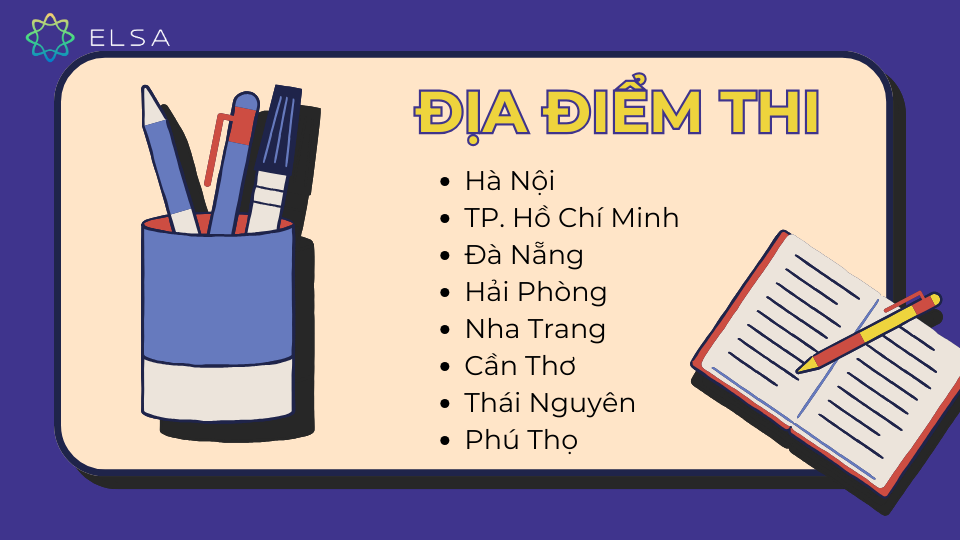 Địa điểm thi TOEIC Địa điểm thi TOEIC