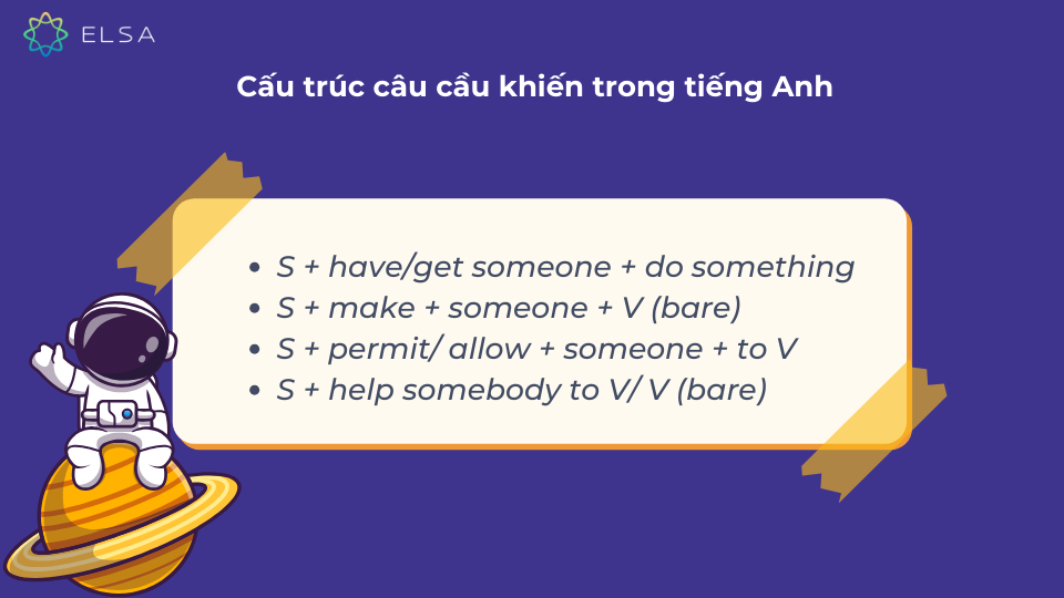 Các cấu trúc câu cầu khiến trong tiếng Anh Các cấu trúc câu cầu khiến trong tiếng Anh