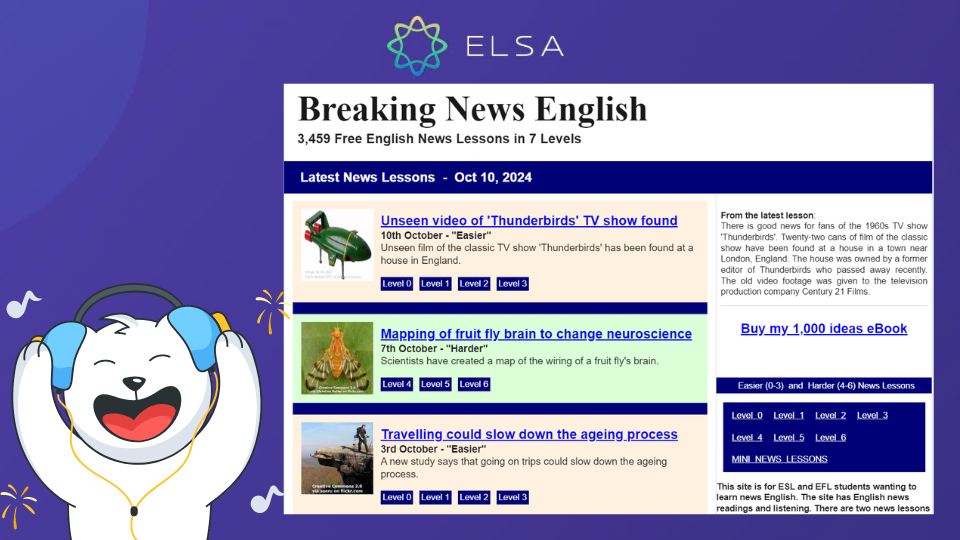 Website nghe chép chính tả tiếng Anh - Breaking News English Website nghe chép chính tả tiếng Anh - Breaking News English