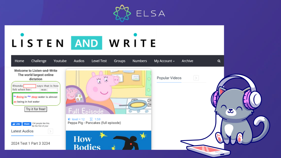 Website nghe chép chính tả tiếng Anh - Listen and Write Website nghe chép chính tả tiếng Anh - Listen and Write
