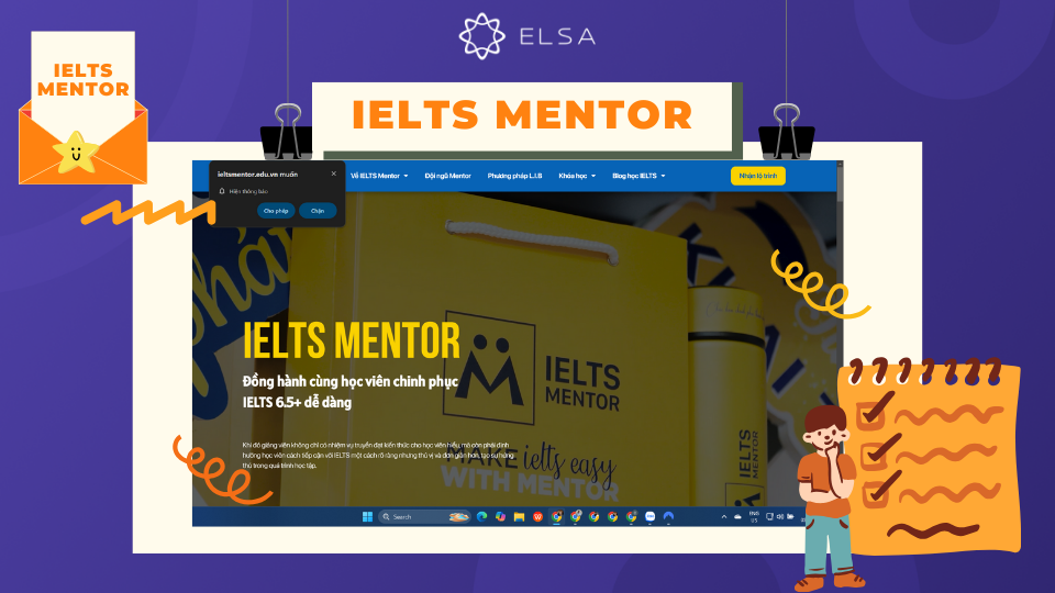 Website IELTS Mentor Giao diện Website IELTS Mentor