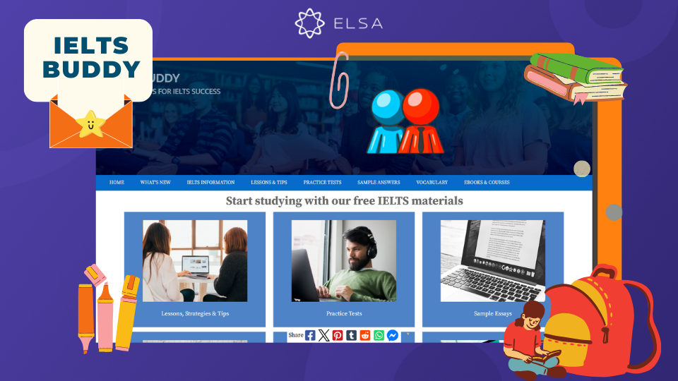 Website IELTS Buddy Giao diện của Website IELTS Buddy