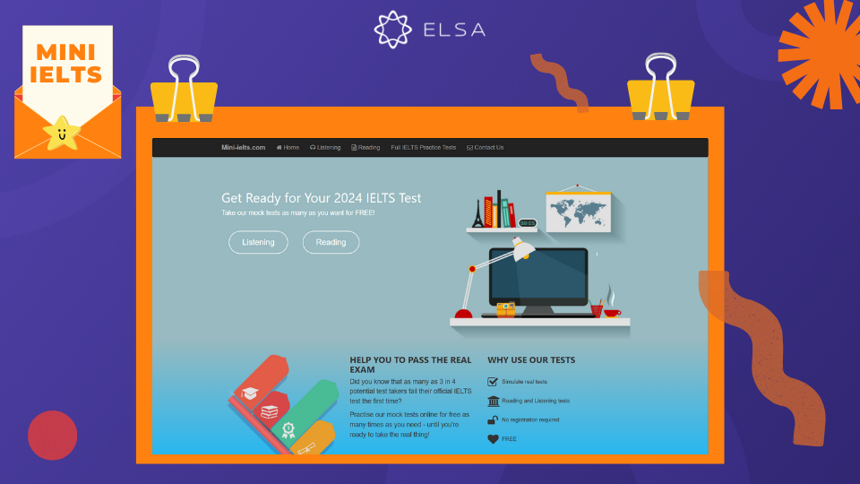 Website Mini IELTS Giao diện Website Mini IELTS