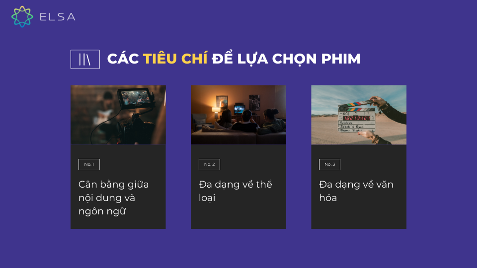 Các tiêu chí để lựa chọn phim Các tiêu chí để lựa chọn phim