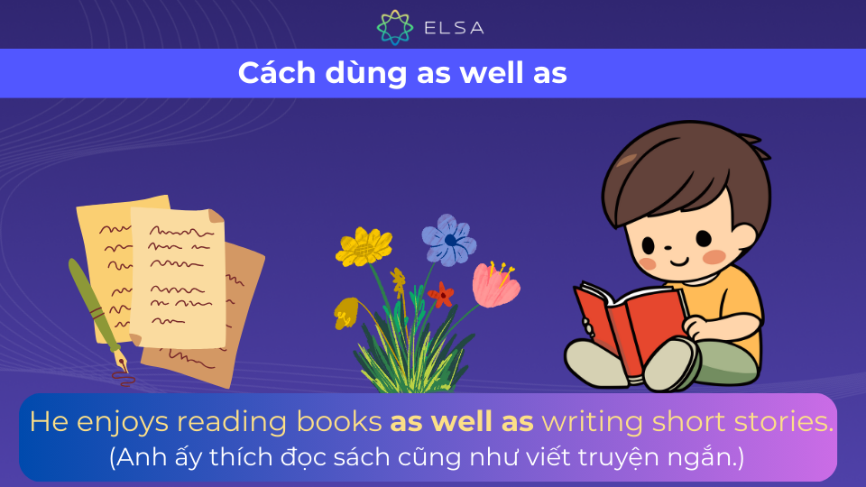 Ví dụ as well as trong tiếng Anh Ví dụ as well as trong tiếng Anh