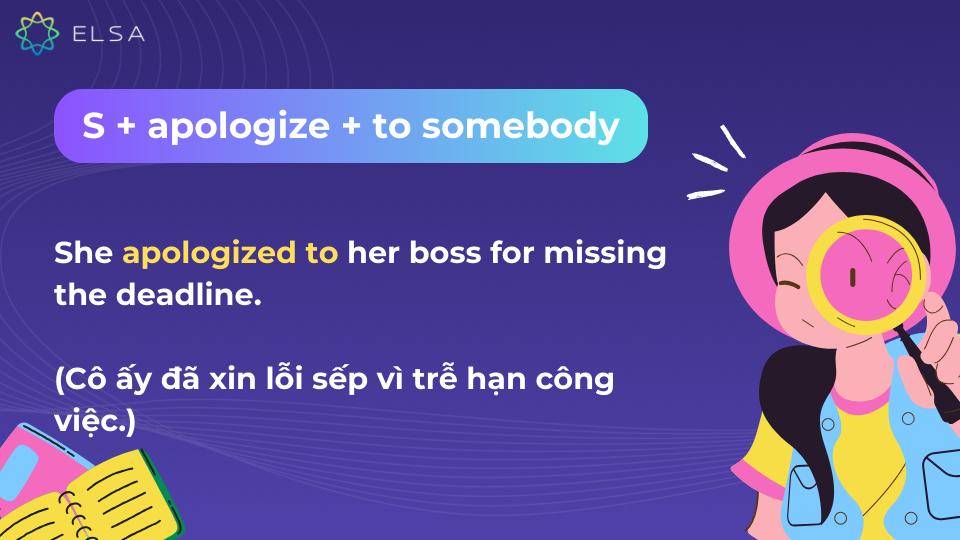 Apologize đi với giới từ gì? Cấu trúc của Apologize Apologize đi với giới từ gì? Cấu trúc của Apologize