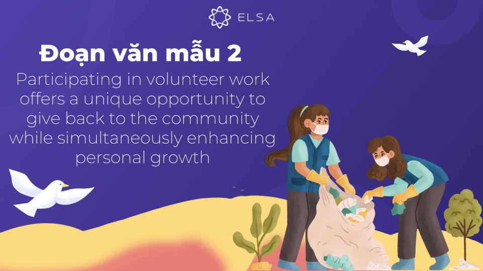 Đoạn văn mẫu số 2 về chủ đề Talk about the benefits of volunteering activities ấn tượng