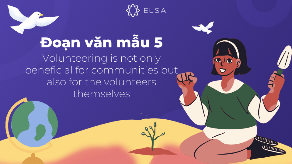 Đoạn văn mẫu số 5 về chủ đề Talk about the benefits of volunteering activities ý nghĩa