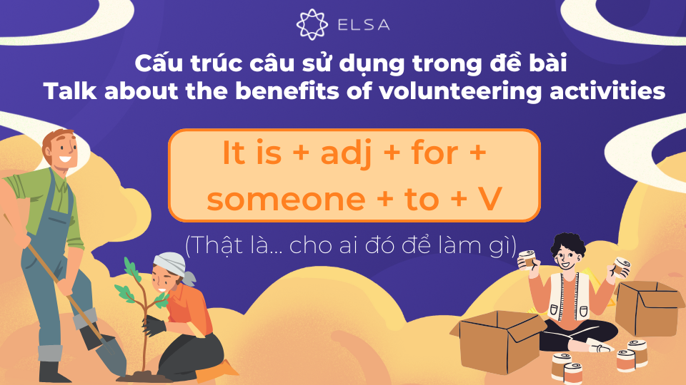 Cấu trúc câu It is + adj + for + someone + to + V
