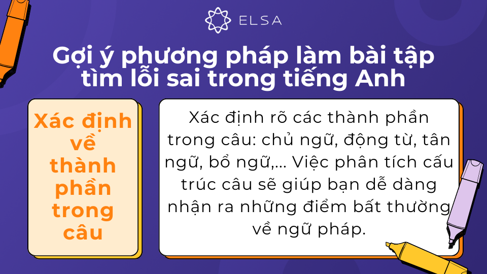 Việc phân tích cấu trúc câu sẽ giúp bạn dễ dàng nhận ra những điểm bất thường về ngữ pháp Việc phân tích cấu trúc câu sẽ giúp bạn dễ dàng nhận ra những điểm bất thường về ngữ pháp