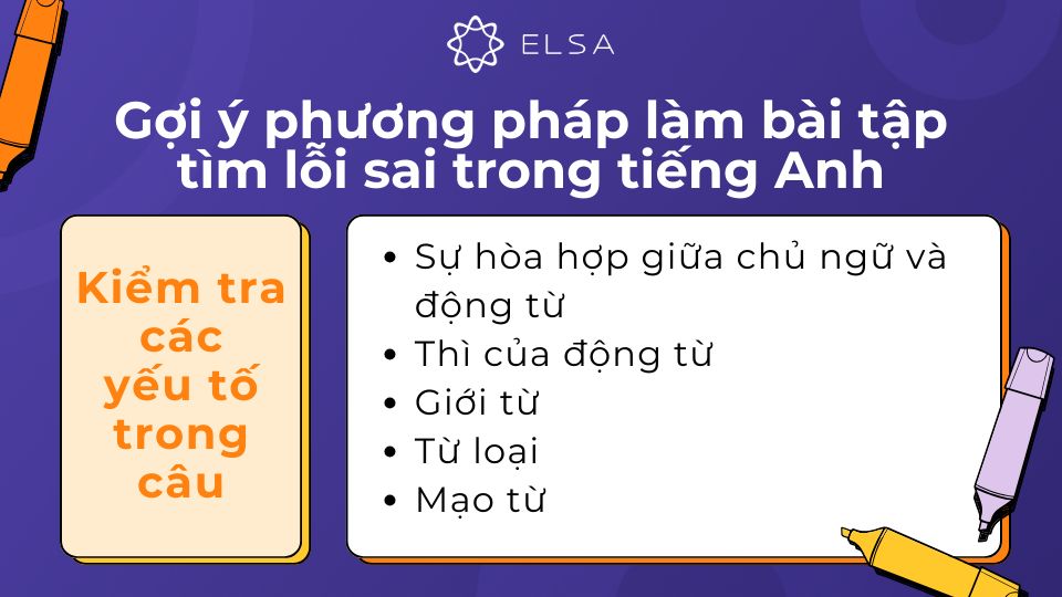 Kiểm tra các yếu tố trong câu là bước quan trọng bạn không nên bỏ qua khi làm bài tập tìm lỗi sai Kiểm tra các yếu tố trong câu là bước quan trọng bạn không nên bỏ qua khi làm bài tập tìm lỗi sai