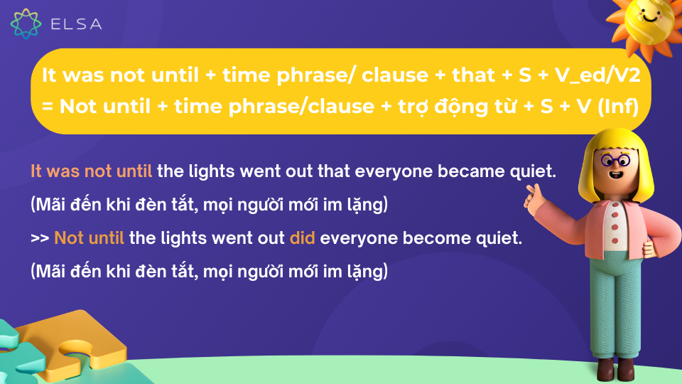 Viết lại câu với It was not until và not until Viết lại câu với It was not until và not until