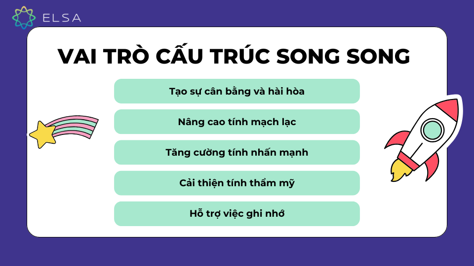 Vai trò của cấu trúc song song trong câu Vai trò của cấu trúc song song trong câu