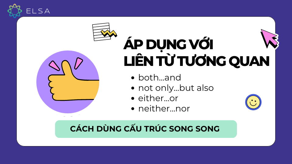 Áp dụng với liên từ tương quan Áp dụng với liên từ tương quan