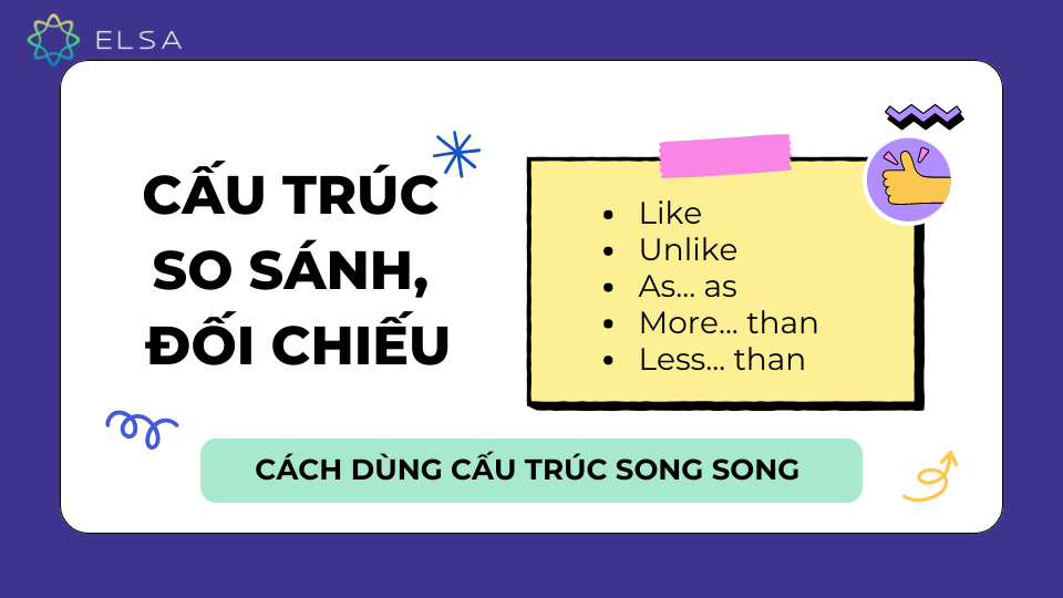 Cấu trúc so sánh, đối chiếu Cấu trúc so sánh, đối chiếu