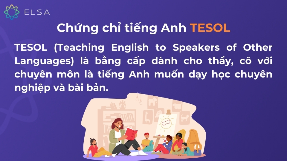Chứng chỉ tiếng Anh TESOL Chứng chỉ tiếng Anh TESOL