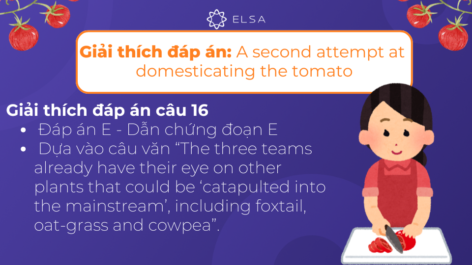 Giải thích chi tiết đáp án của câu 16 Giải thích chi tiết đáp án của câu 16