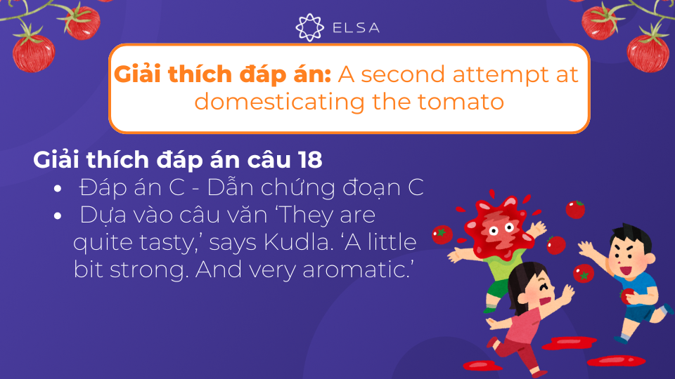 Giải thích chi tiết đáp án của câu 18 Giải thích chi tiết đáp án của câu 18