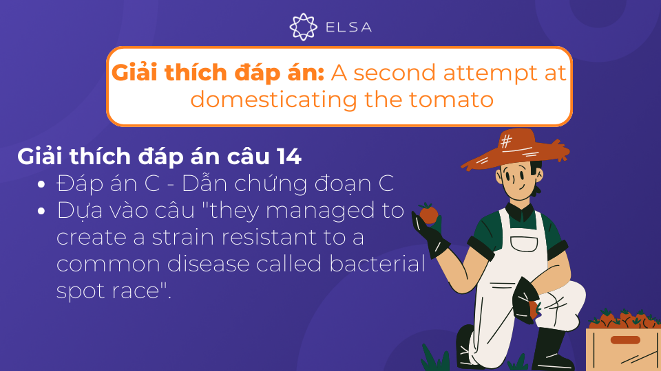 Giải thích chi tiết đáp án của câu 14 Giải thích chi tiết đáp án của câu 14