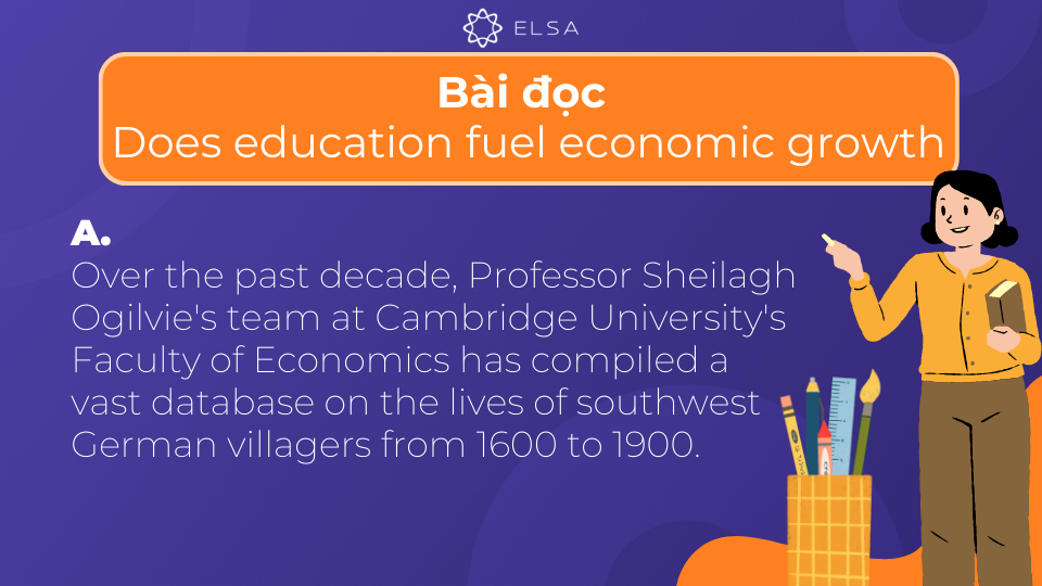 bài đọc Does education fuel economic growth trong Cambridge IELTS 17, Test 3, Reading Passage 2 bài đọc Does education fuel economic growth trong Cambridge IELTS 17, Test 3, Reading Passage 2