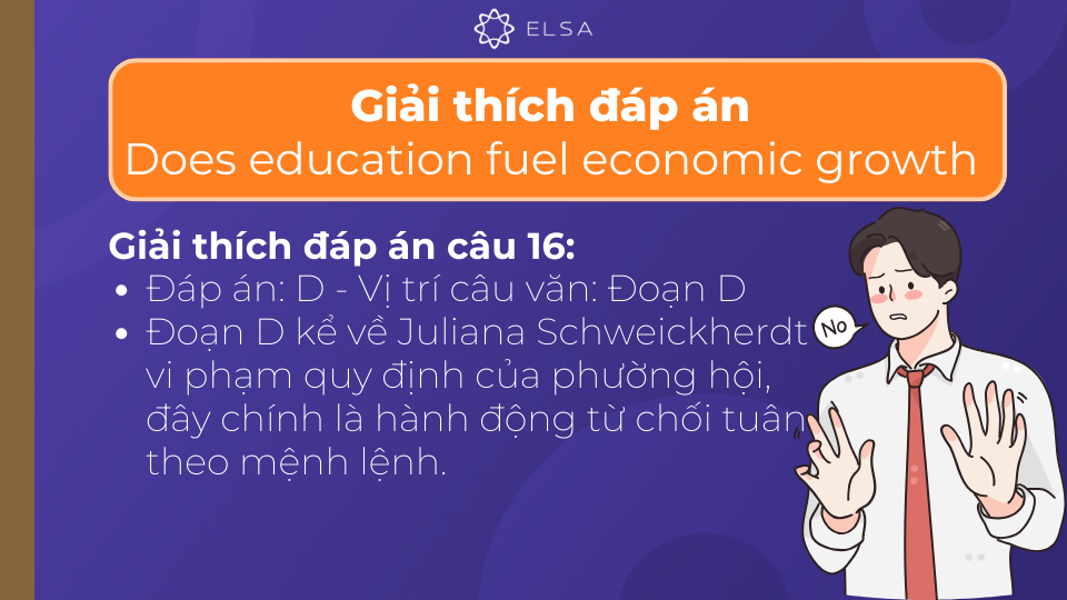 Giải thích đáp án chi tiết của câu 16 Giải thích đáp án chi tiết của câu 16