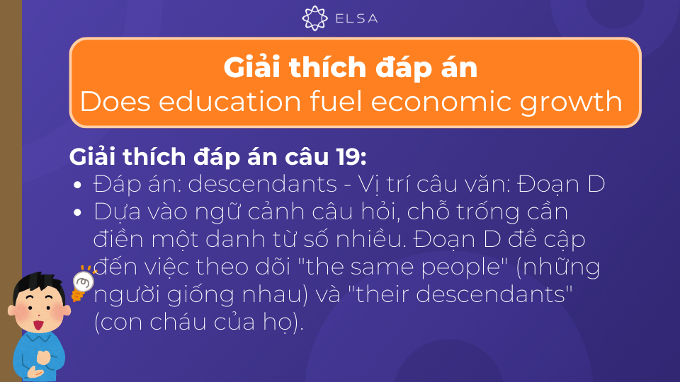 Giải thích đáp án chi tiết của câu 19 Giải thích đáp án chi tiết của câu 19