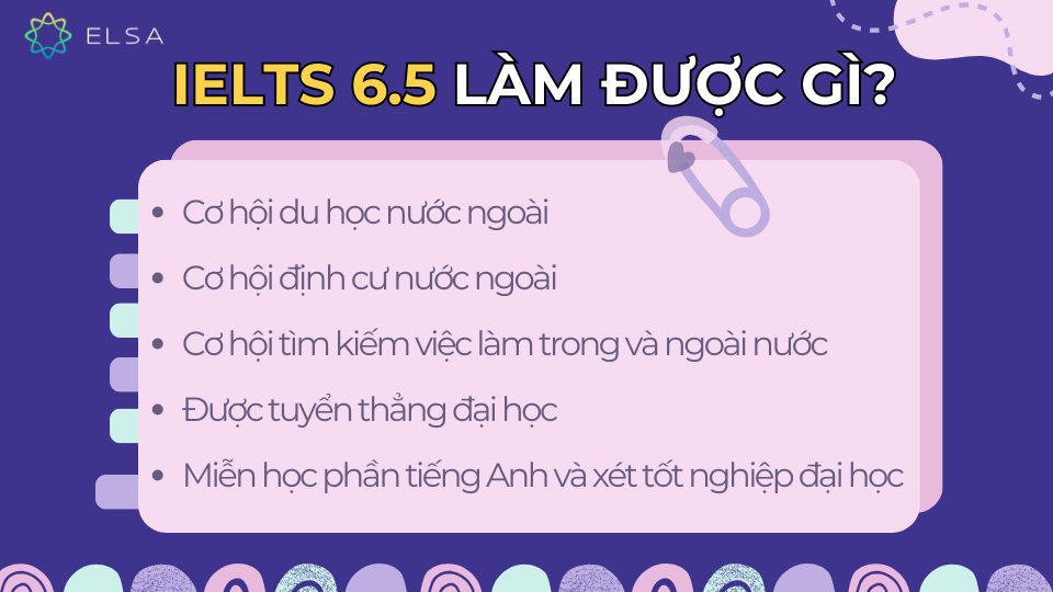 IELTS 6.5 làm được gì? IELTS 6.5 làm được gì?