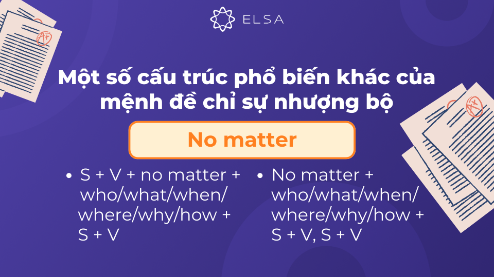Cấu trúc No matter của mệnh đề chỉ sự nhượng bộ Cấu trúc No matter của mệnh đề chỉ sự nhượng bộ