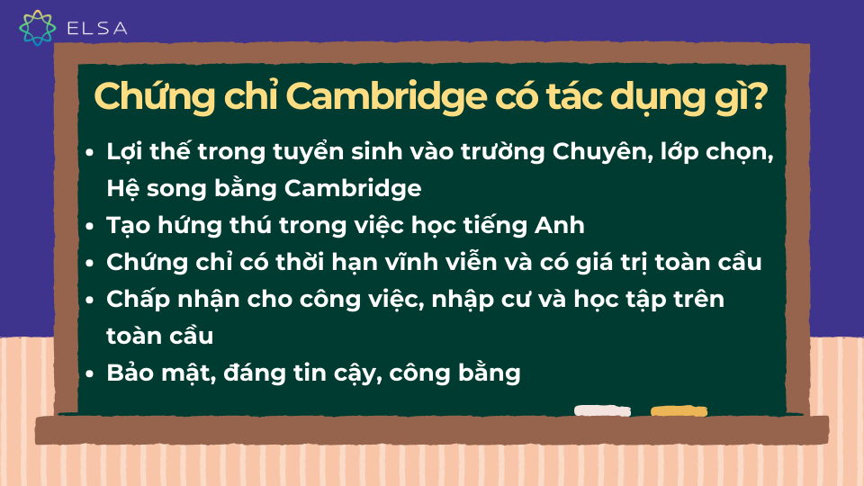 Chứng chỉ Cambridge có tác dụng gì? Tác dụng của chứng chỉ Cambridge