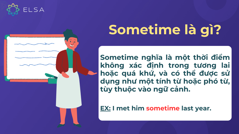Định nghĩa sometime Định nghĩa sometime