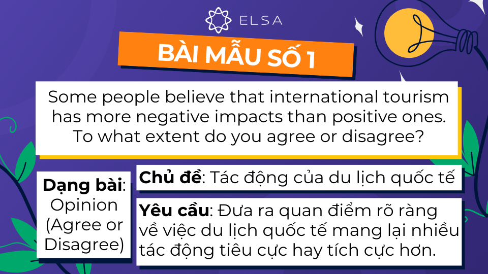 Đoạn văn mẫu số 1 về đề tài tác động của du lịch quốc tế Đoạn văn mẫu số 1 về đề tài tác động của du lịch quốc tế