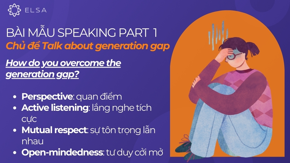 Từ vựng để trả lời cho câu hỏi "How do you overcome the generation gap?" Từ vựng để trả lời cho câu hỏi "How do you overcome the generation gap?"