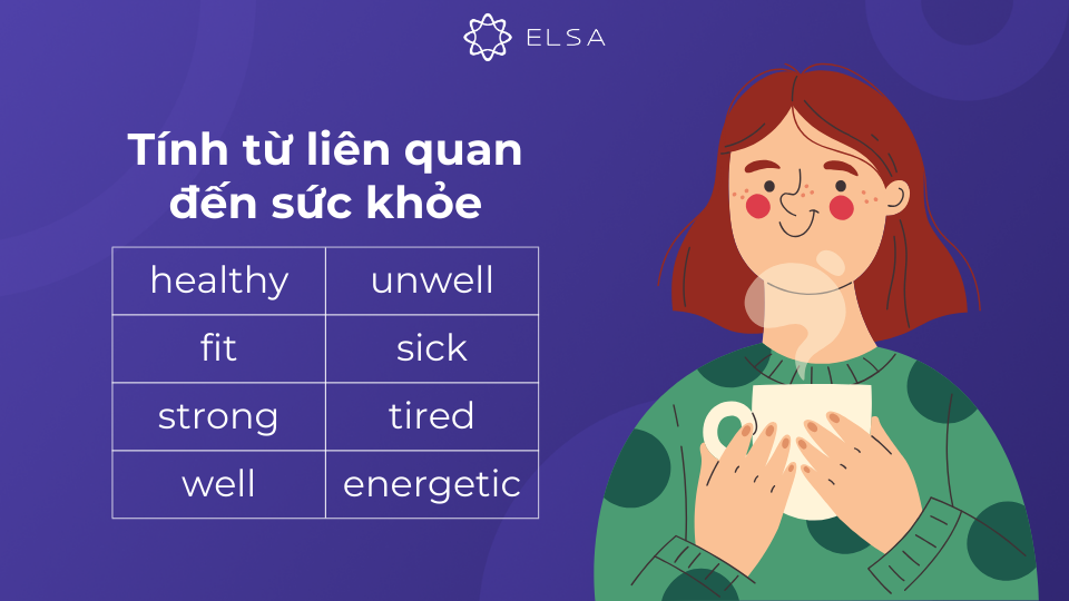 Tính từ tiếng Anh miêu tả tình trạng sức khỏe Tính từ tiếng Anh miêu tả tình trạng sức khỏe