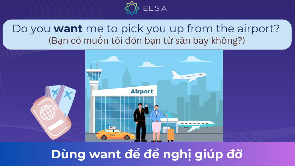 Ví dụ want dùng để nghị giúp đỡ Ví dụ want dùng để nghị giúp đỡ