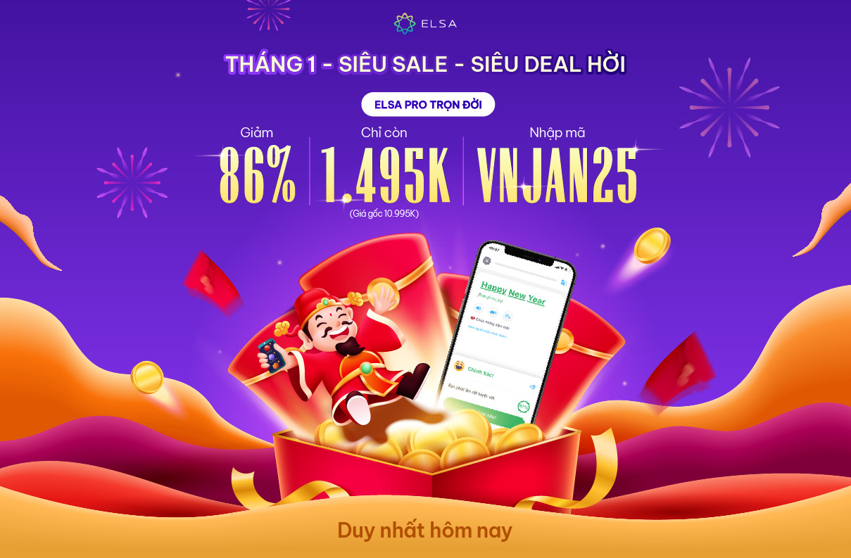 ELSA Pro trọn đời