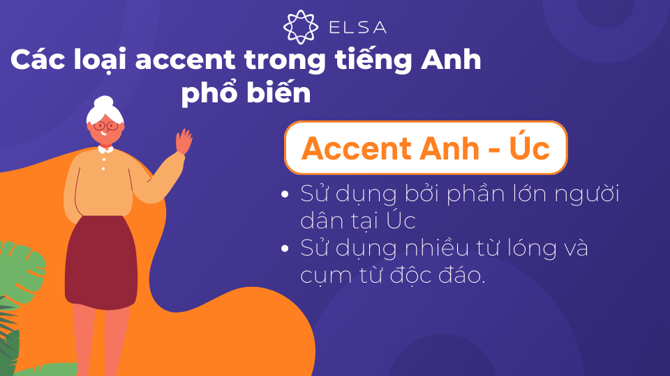Accent Anh - Úc được sử dụng bởi phần lớn người dân tại Úc Accent Anh - Úc được sử dụng bởi phần lớn người dân tại Úc