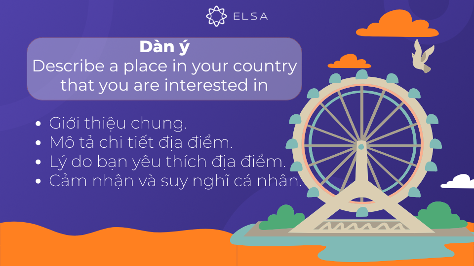 Dàn ý cho bài mẫu Describe a place in your country that you are interested in Dàn ý cho bài mẫu Describe a place in your country that you are interested in