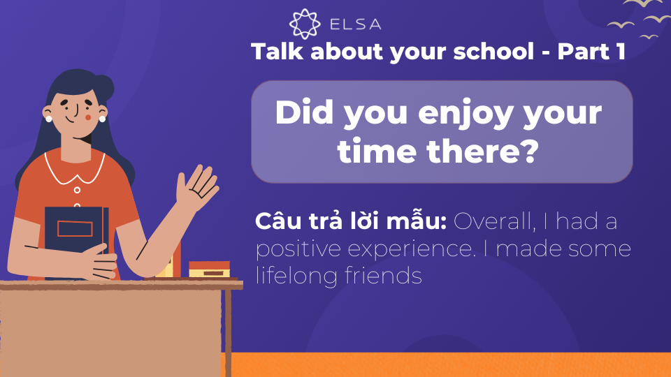 Bạn có thích khoảng thời gian ở đó không? Bạn có thích khoảng thời gian ở đó không?