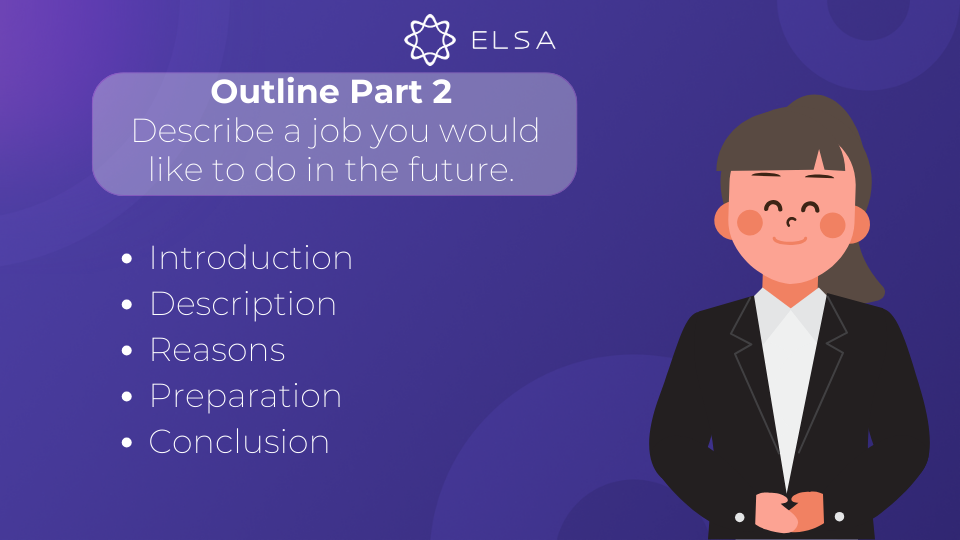Outline cho bài mẫu Describe a job you would like to do in the future