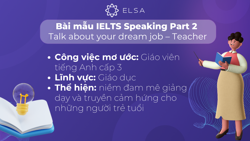Bài mẫu cho chủ đề Talk about your dream job – Teacher