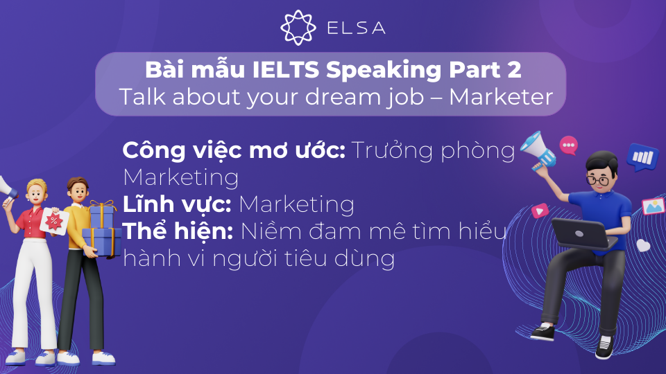Bài mẫu cho chủ đề Talk about your dream job – Marketer