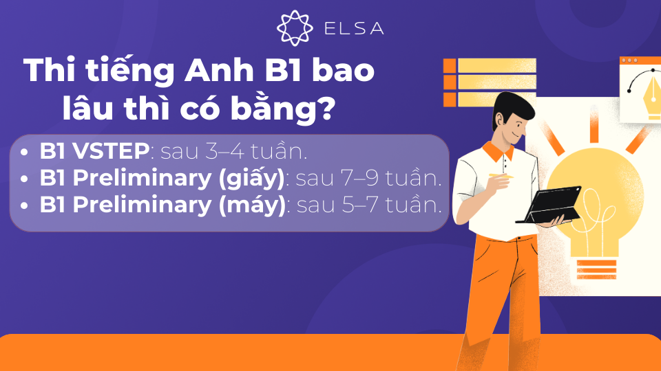 Thời hạn nhận bằng B1 tiếng Anh phụ thuộc vào các đơn vị tổ chức thi Thời hạn nhận bằng B1 tiếng Anh phụ thuộc vào các đơn vị tổ chức thi