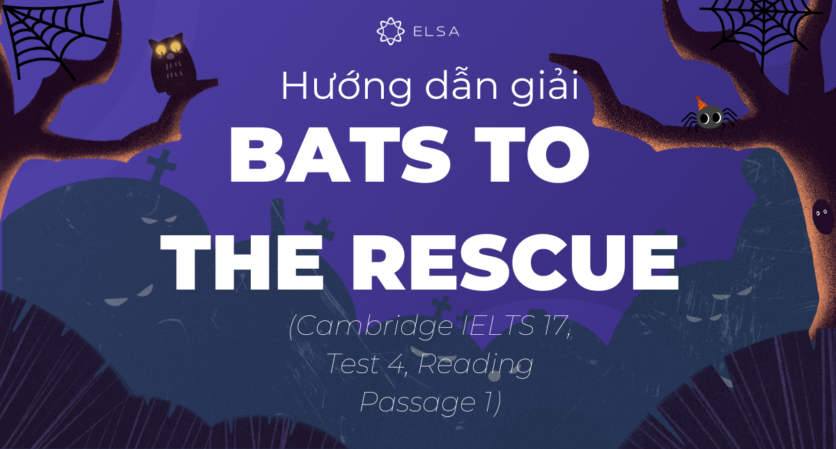 Bats to the rescue: Hướng dẫn giải đề Cambridge IELTS 17, Test 4, Reading Passage 1