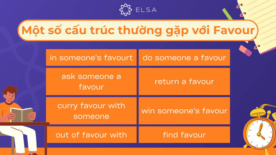 Một số cấu trúc thường gặp với In favour of Một số cấu trúc thường gặp với In favour of