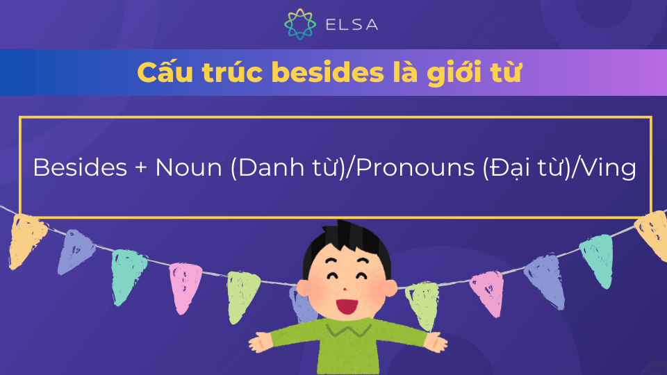 Câu ví dụ besides là giới từ