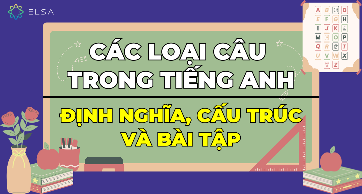 Các loại câu trong tiếng Anh: Định nghĩa, cấu trúc và bài tập