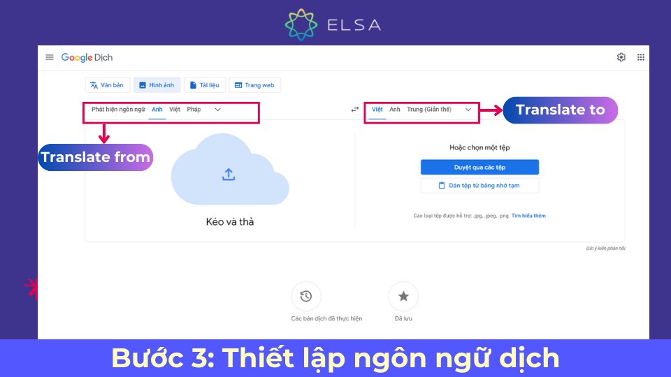 Google dịch hình ảnh từ tiếng Anh trên máy tính - bước 3 Google dịch hình ảnh từ tiếng Anh trên máy tính - bước 3