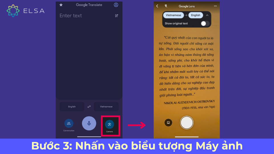 Google dịch hình ảnh từ tiếng Anh trên điện thoại - bước 3 Google dịch hình ảnh từ tiếng Anh trên điện thoại - bước 3
