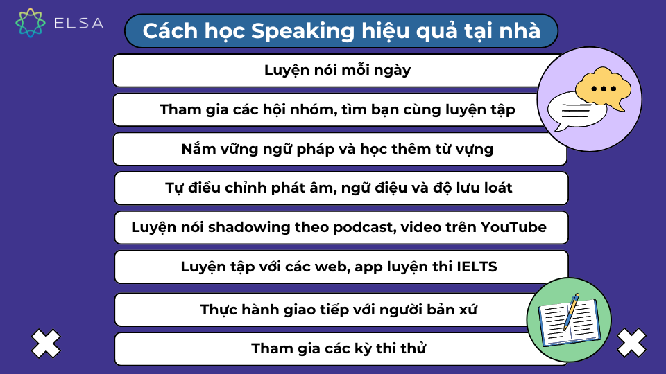 Cách học Speaking hiệu quả tại nhà Cách học Speaking hiệu quả tại nhà